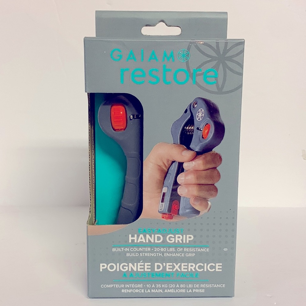 Gaiam Restore Hand Therapy Kit & Components Tools for Circulation, Stress Relief